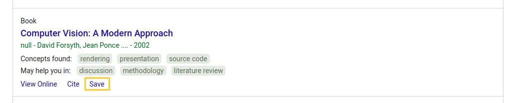 Save your favourite studies