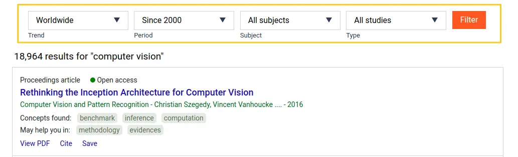 Use advanced filters